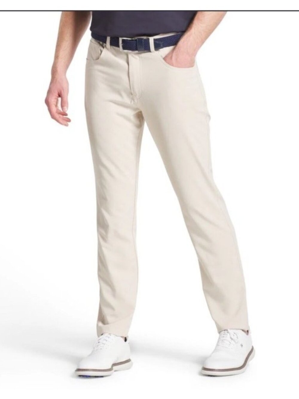 FootJoy NWT Pants Mens 40x30 Stone Sueded Cotton Twill 5 Pocket Golf Casual
